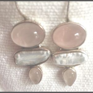 Rose Quartz Earrings